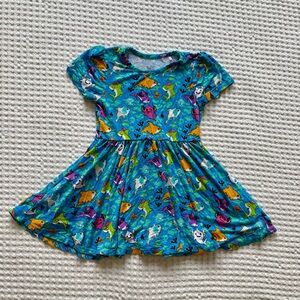 Little Snuggles Spooky Shark Baby Shark Halloween Bamboo Twirl Dress - Size 2